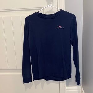 Girls L (16) Navy Vineyard Vines shirt